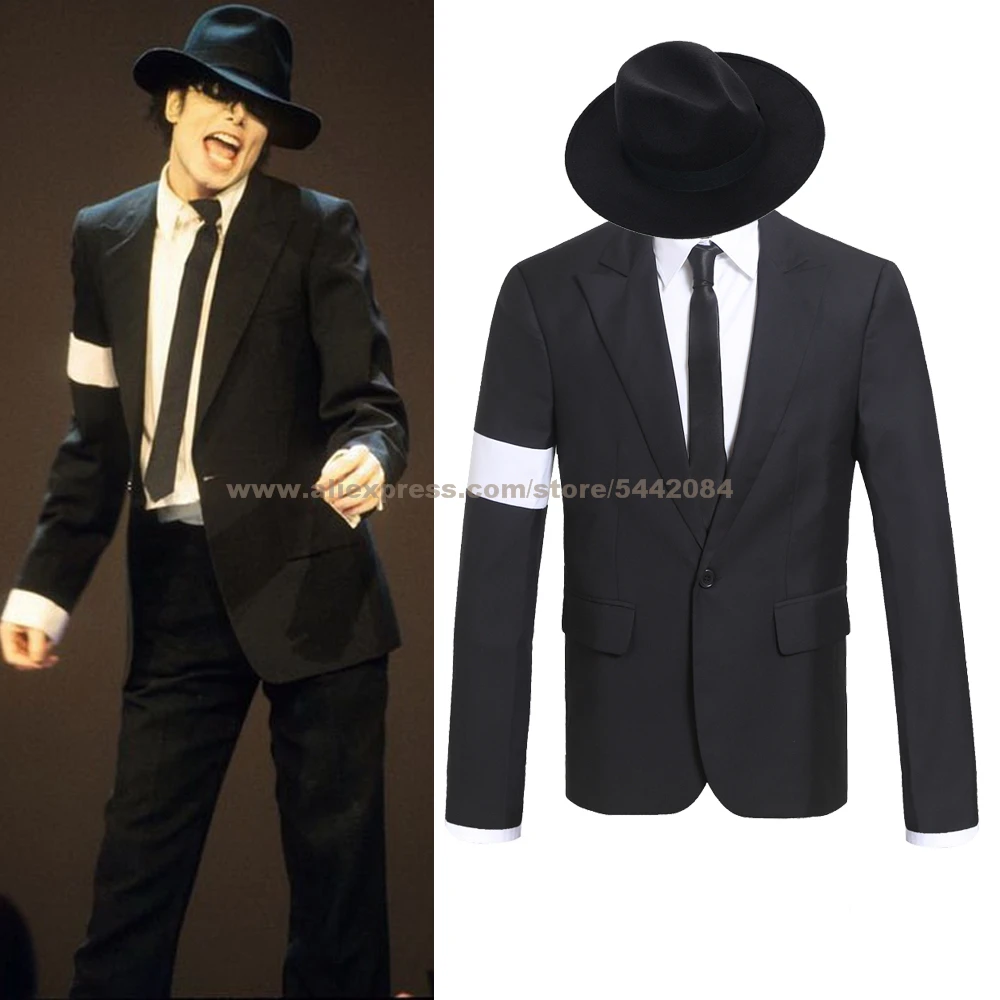 MJ Майкл Джексон куртка костюм пальто опасный повязку Jam BAD Tour наряд имитация