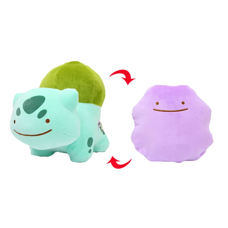 ST01 Takara Tomy куклы Покемон фокусы Ditto деформация подушка в форме Пикачу Eevee белки двухсторонние плюшевые игрушки для детей - Цвет: ST01