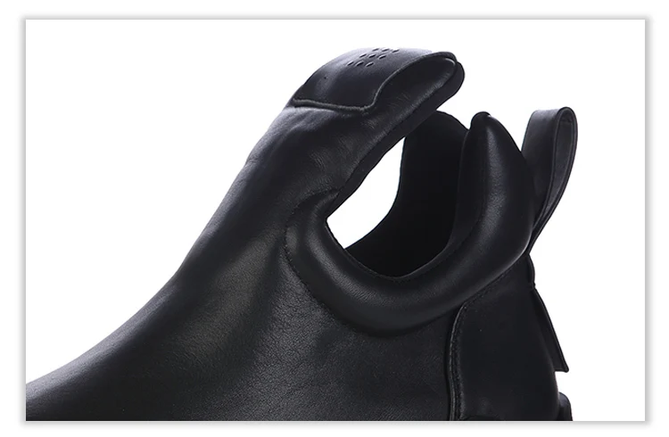 IEFB Men's Shoes Autumn Leather Sports Heightening Personality Thick Slip-On Bottom Tide men leather shoes