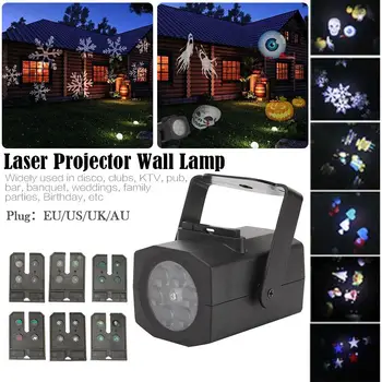 

Christmas Snowflake Light Stage Lighting Effect Outdoor LED Landscape Lighting Laser Projector Lamp For Xmas Halloween Party