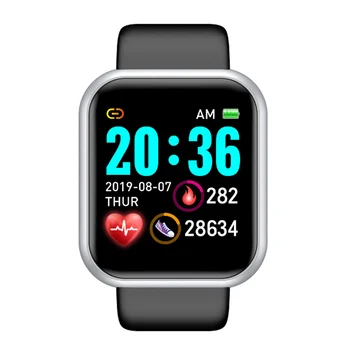 

D20 Smart Watch Fitness Tracker Heart Rate Monitor Waterproof Smartwatch Android Blood Pressure Men Smart Watches Bluetooth
