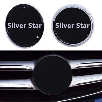 

For Mercedes Benz Front Emblem Grille Badge logo Mirror A W176 B W246 CLA C117 CLS W218 GLA X156 Accessories Black Silver