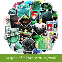 Наклейки для ноутбука с рисунками на открытом воздухе, 50 шт., легко наклеиваются или очищаются, с четкой печатью для macbook pro, наклейки для компьютера, наклейка для mac