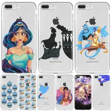 Аладдин и Жасмин мультфильм очаровательный цветной рисунок чехол для телефона для iPhone 8 7 6 6S Plus X 5S SE 5C xr xs max Fundas чехол