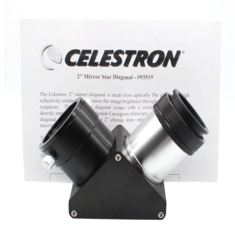 Celestron 2 Inch 90 Degree SCT Dielectric Diagonal Mirror W/ 1.25" Adapter For C5 C6 C8 925 C11 SCT Astronomical Telescope 3