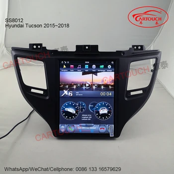 

Car DVD Radio Multimedia stereo Player GPS navigation with 10.4'' Tesla Style Android Screen for Hyundai Tucson 2015-2018