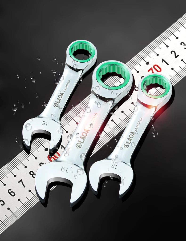 Description Picture 6 of itemLAOA Mini Short Ratchet Wrench 5.5-15mm Adjustable Key CR-V Monkey Wrench for Car Vehicle Auto Replacement Parts DIY Hand Tools