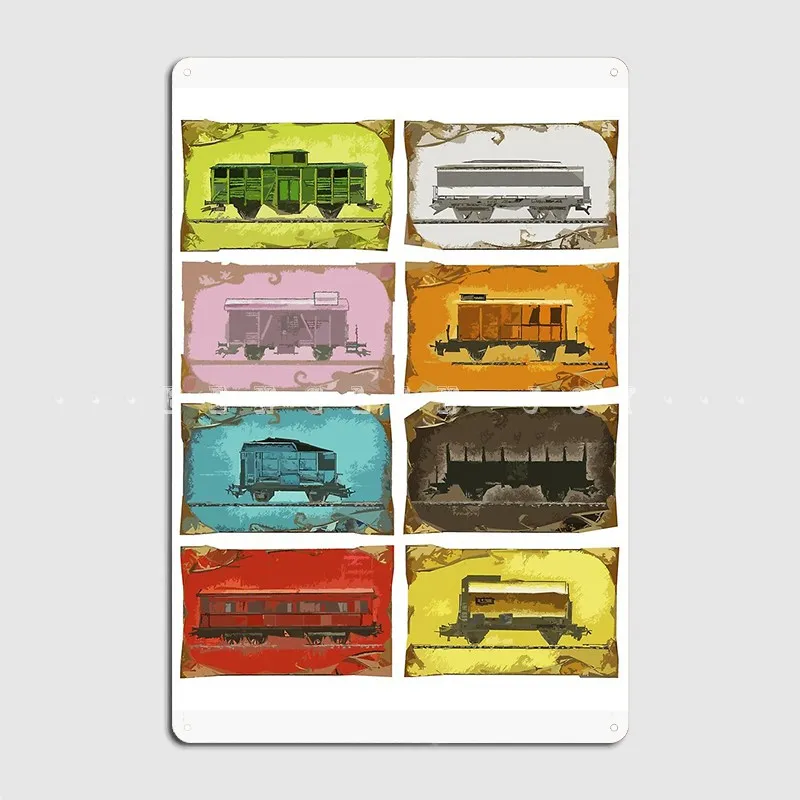 Biglietto Per Guidare: I Treni Cartello In Metallo Wall Pub Cave Pub Classic Wall Decor Poster In Latta