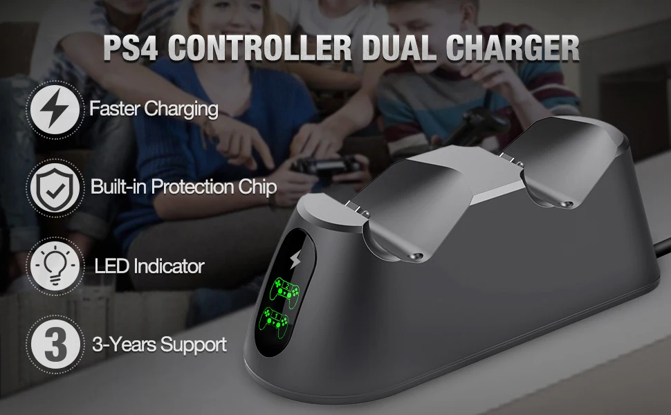 BEBONCOOL Controller Charger Dualsense Dock For PS4 Charging Station