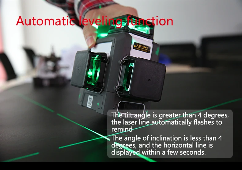 UNI-T лазерный уровень 12 линий 3D зеленый светильник 360 градусов горизонтальный вертикальный крест супер автоматическое выравнивание самонивелирующийся LM570 серия