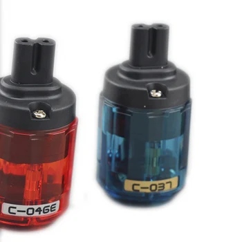 

HIFI oyaide c-079 8 IEC C7 power plug - rhodium / gold plated copper connector