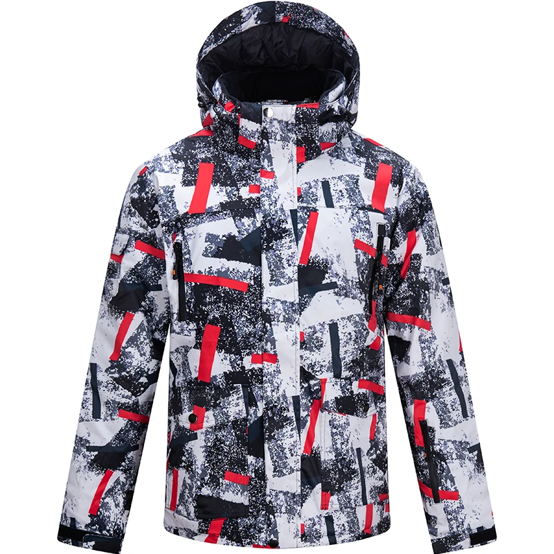 Men Winter Outdoor Sport Ski Suit Snow Skiing Set Camouflage Thermal Waterproof Windproof Male Snowboard Jackets and Pants for Winter Jacket Ski Jacket Men Snow Jumpsuit