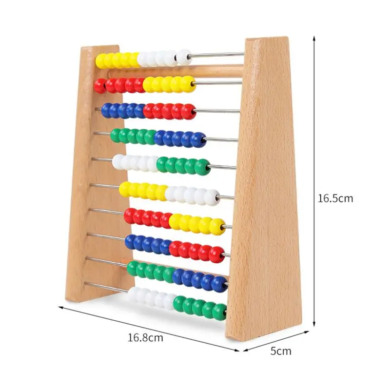 6," Abacus классическая деревянная игрушка 123 Обучающие математические счетные бусы Обучающие счетчики Игрушки для малышей