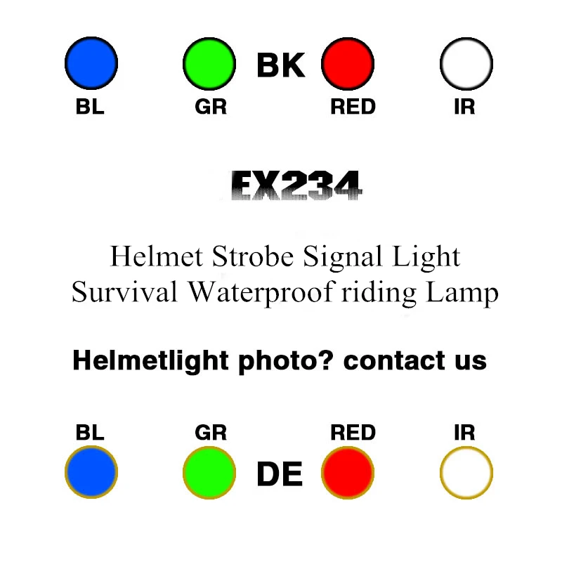 

SEIGNEER Tactics Airsoft Helm Signal Light LED Airsoft Signal Licht Sicherheit Lampe Survival Waterproof riding Lamp Magic Tape