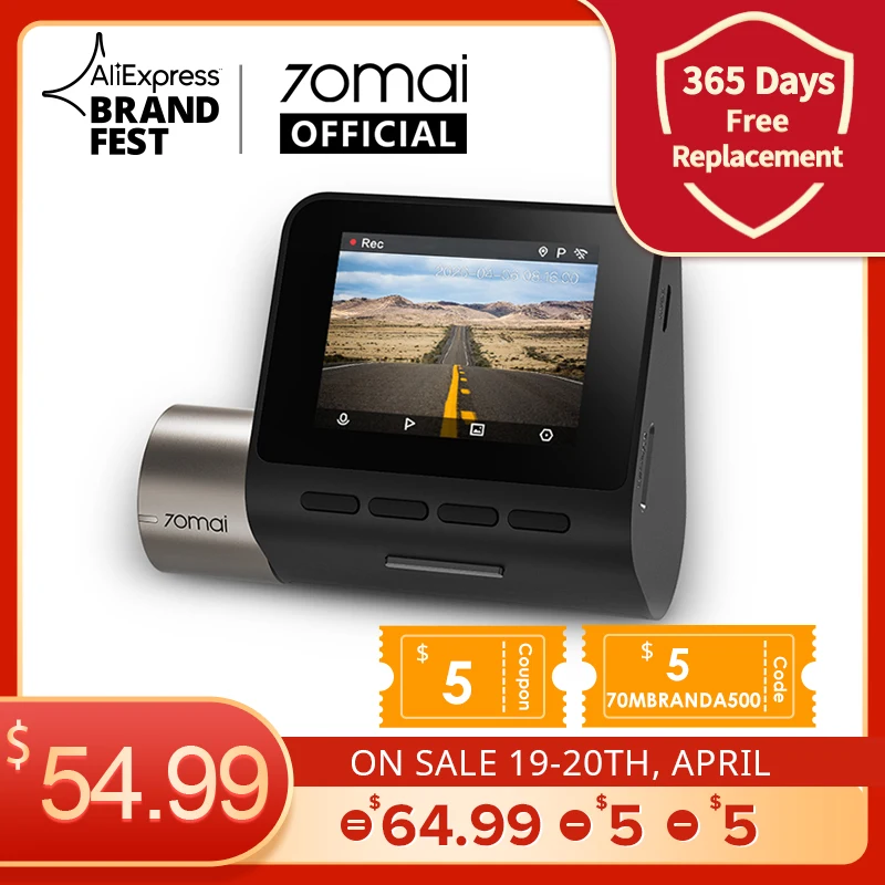 Low Price Car DVR Dash-Cam Parking-A500s Upgrade-Version ADAS 1944p-Speed 70mai Pro-Plus Built-In gps mmQKMlgn70q