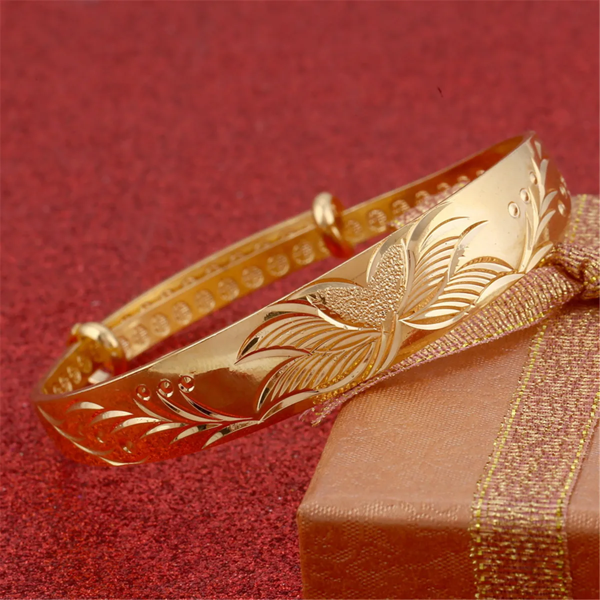 Ethiopian Trendy Bangle With Flower Women Wedding Flower Jewelry Valentine's Day Gift 4