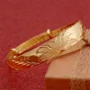 Ethiopian Trendy Bangle With Flower Women Wedding Flower Jewelry Valentine's Day Gift 4