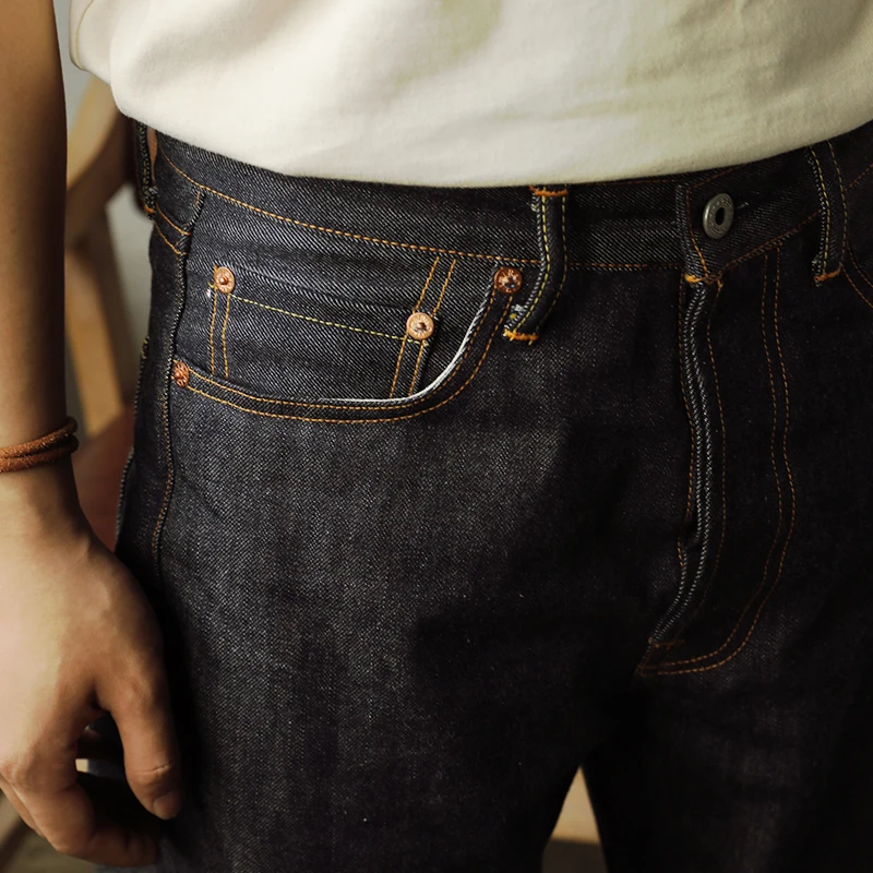 55501 Read Description! Red Tornado Super Quality Indigo Selvage Unwashed Pants Unsanforized Raw Denim Jean 14oz 3