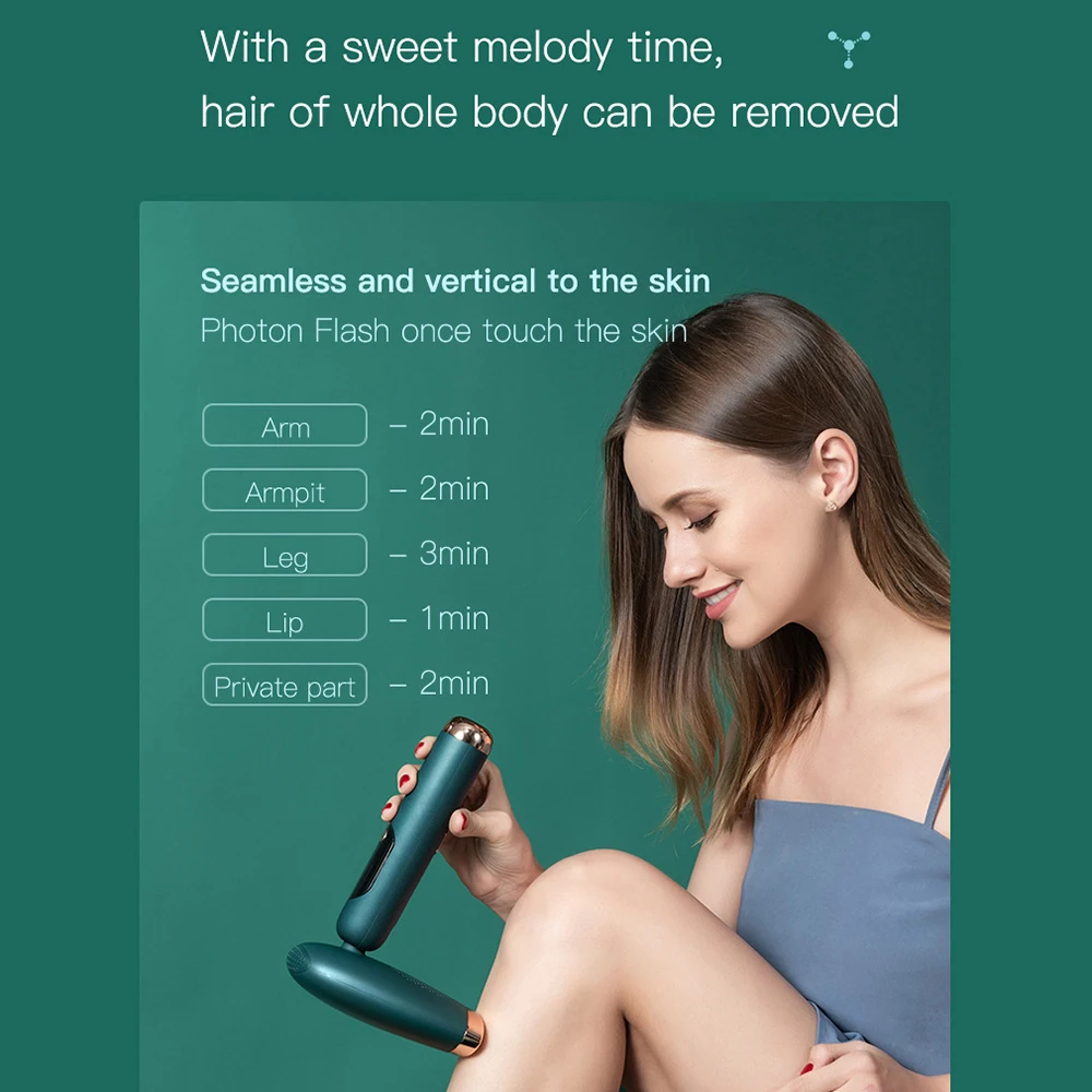 

Electric Removal Epilator Laser Permanent TMY-04 Folding Freezing Point Painless To The Hair Machin Protable Face Body Depilador