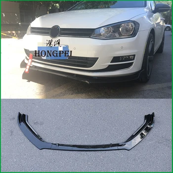 

For VOLKSWAGEN 2013-2016 Golf 7 MK7 Front Bumper Lip Lower Grille Protector Plate Spoiler Body Kit Cover Trim Decorative strip