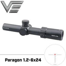 Vector Optics Paragon 1.2-6x24 Tactical Rifle Scope Telescopic Sight with High Quality German Glass KillFlash 1/5 MIL Turret Vector Optics Paragon 1.2-6x24 Tactical Rifle Scope Telescopic Sight with High Quality German Glass KillFlash 1/5 MIL Turret