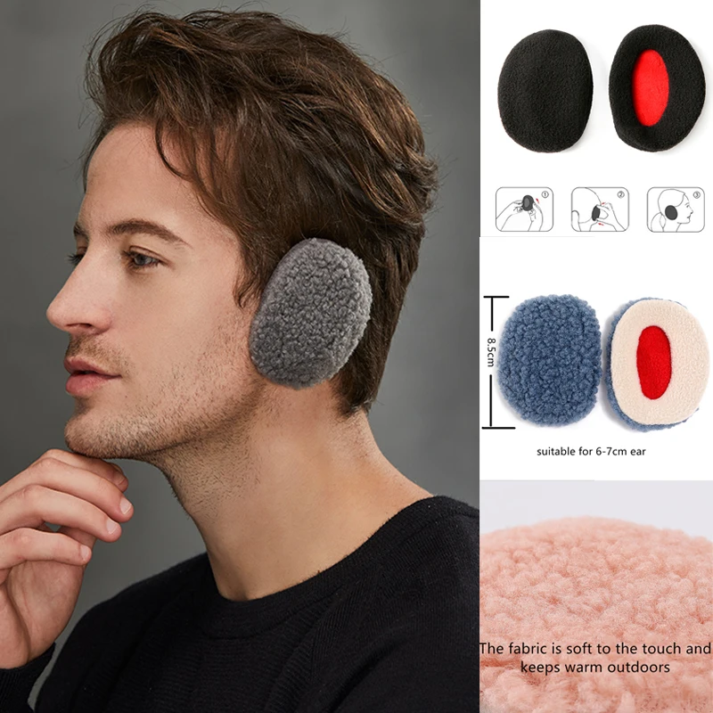 Flash Deal Earmuffs Winter Bandless Ear Warmers earbags Foldable Ear Cover Protector Thicken Plush Soft for Men Women Apparel Accessories