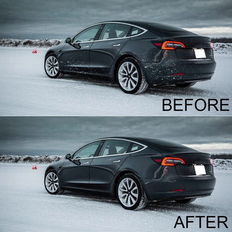 4 шт. комплект Брызговики для Tesla модель 3 литой передний и задний крыло крышка Черный Abs