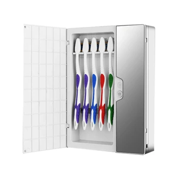 

Intelligent Automatic Uv Light Toothbrush Sterilizer Sanitizer Dust-Proof Toothbrush Holder Cleaner Wall Mount Rack Bathroom