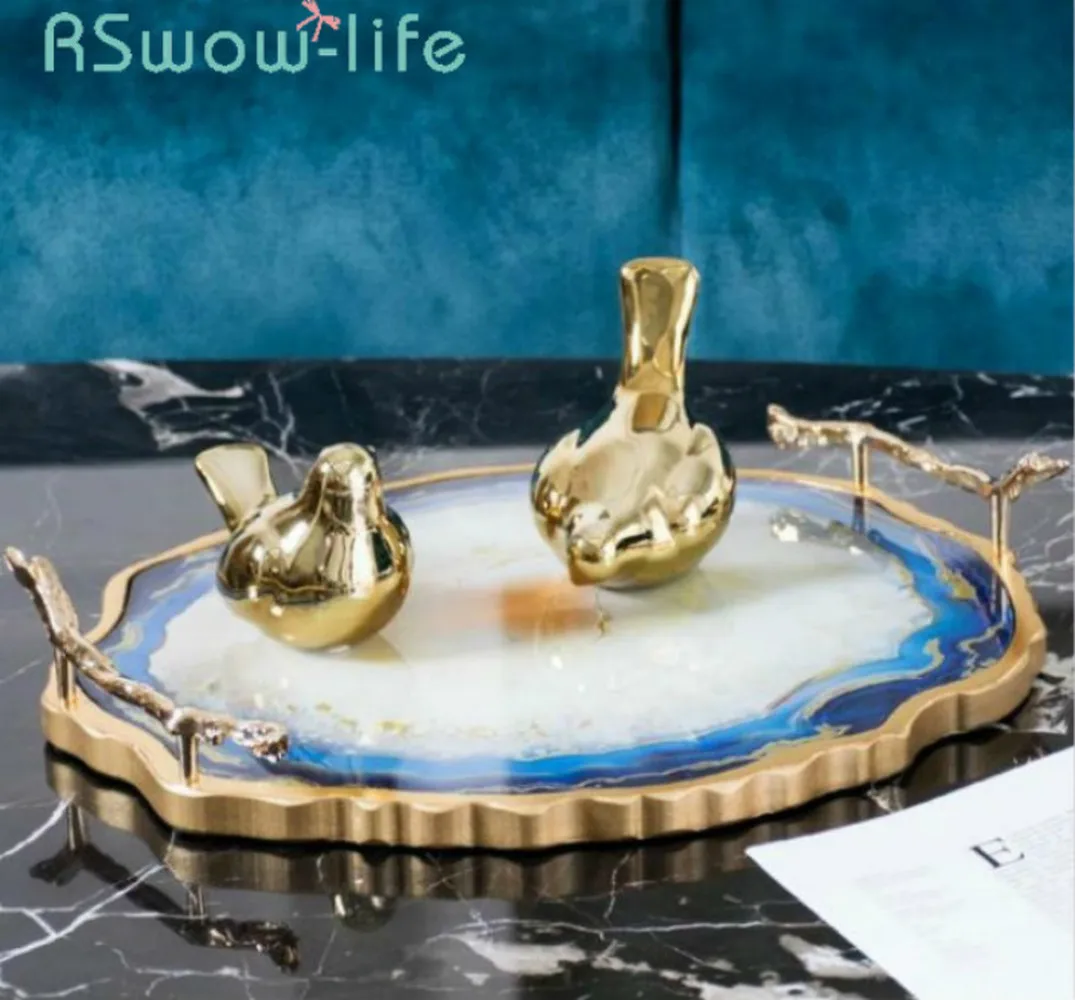 40*36 см светильник роскошные смолы лотки для хранения креативная форма