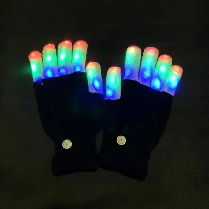 2 шт светящиеся перчатки карнавал фестиваль перчатки со светодиодами модные для сценического шоу светящиеся вечерние необходимые бытовые