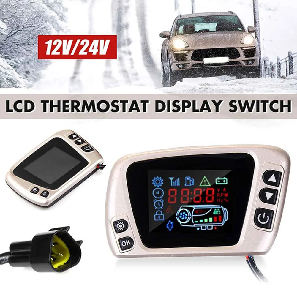 Автомобиль грузовик дизельный 12 V/24 V ЖК-дисплей переключатель дистанционного управления Воздушный стояночный отопитель Универсальный