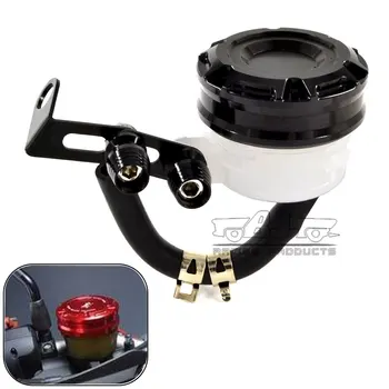 

For Triumph Daytona Rocket Scrambler Speed Street Triple Motorcycle Brake Fluid Reservoir Tank With Mirror Bracket For Suzuki