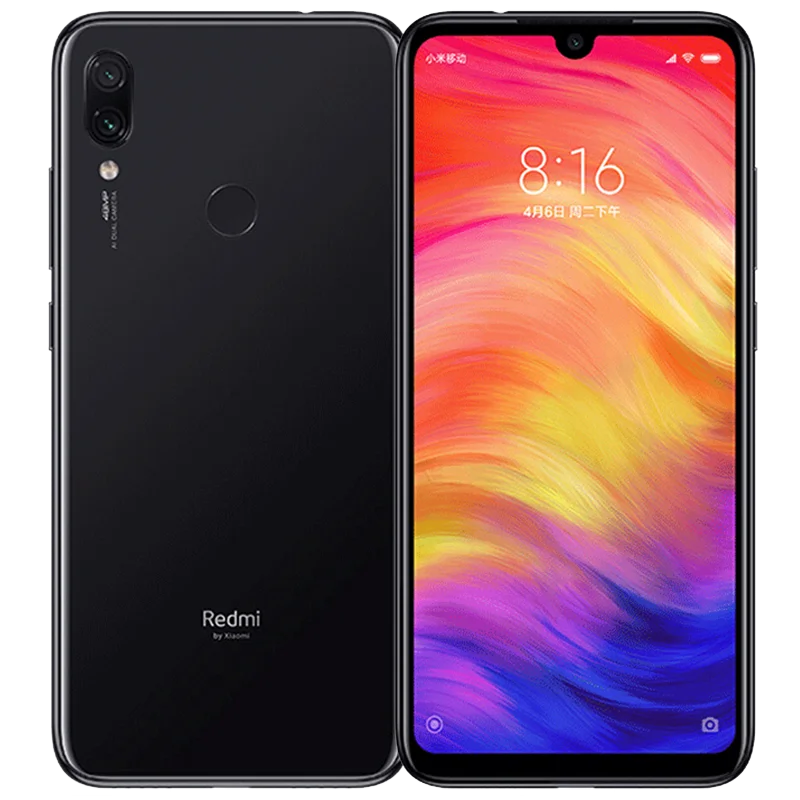 Redmi Note7 Smartphone Android Cellphone 10W Fast Charge 48MP Snapdragon 660AIE 6.3 Inches Face/Fingerprint Recognition 4000mAh