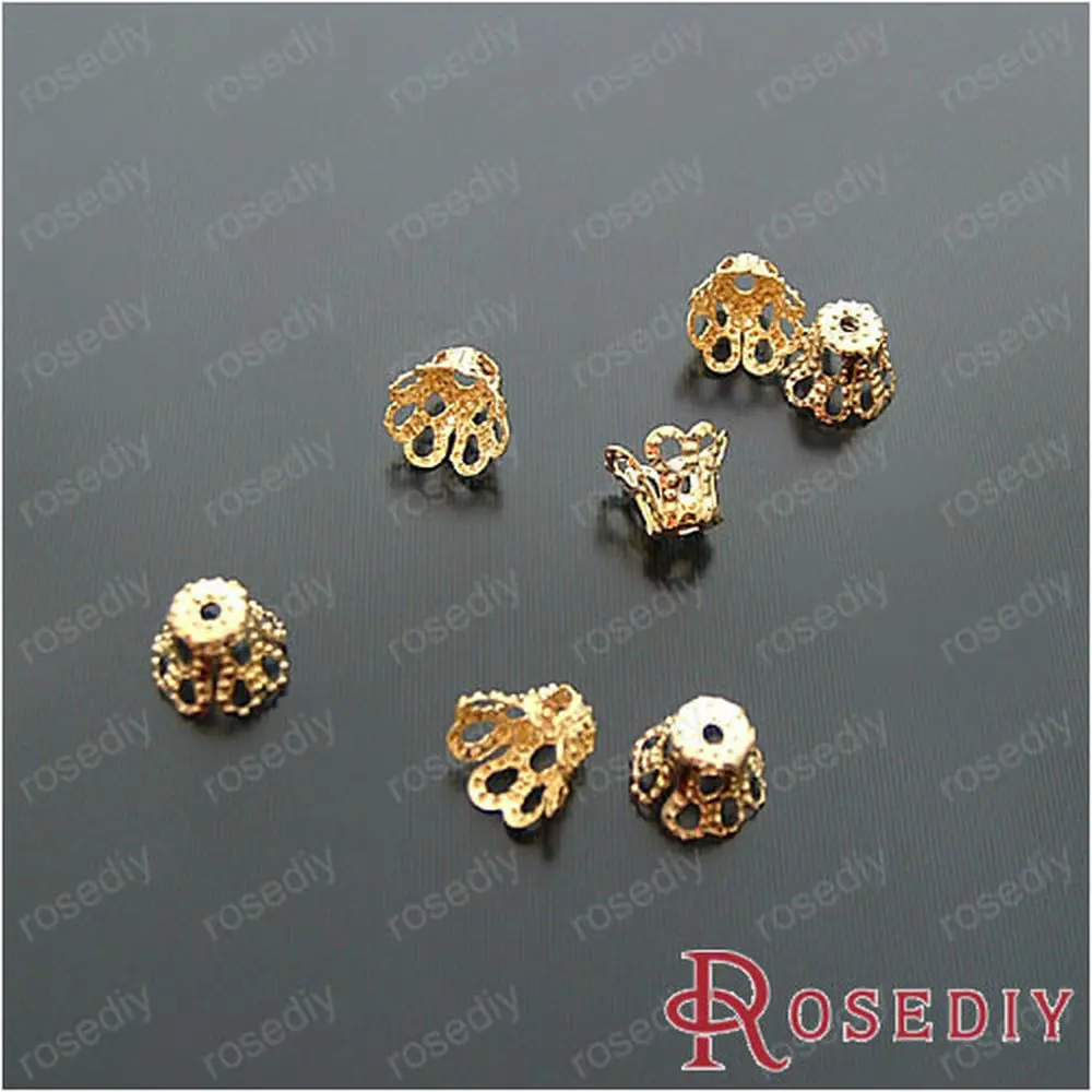 

Wholesale 6*6*6mm Gold color Iron Bead Caps Diy Jewelry Findings Accessories Roughly 120 pieces 10g (JM4828)