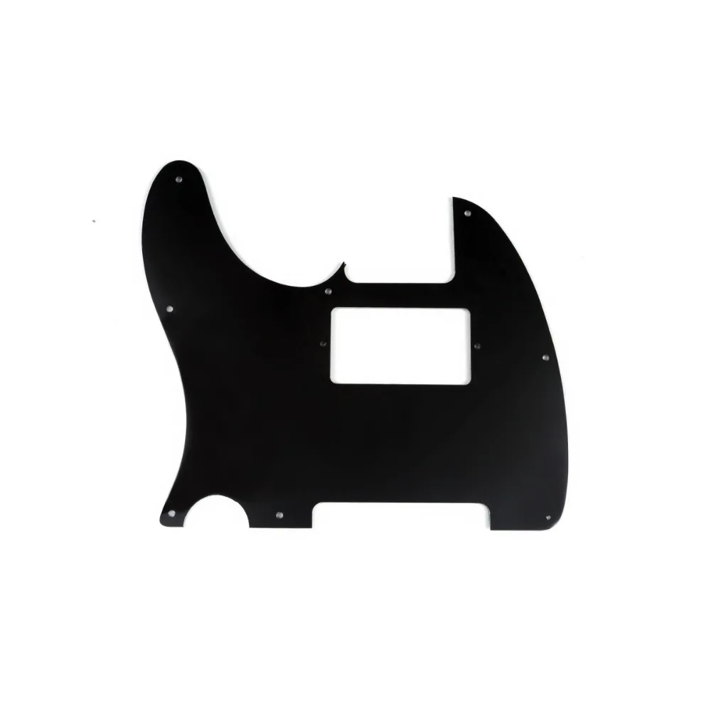 Musiclily 8 отверстий гитары Tele Pickguard хамбакер HH для США/мексиканский сделано Fender Стандартный Telecaster стиль, 1Ply черный