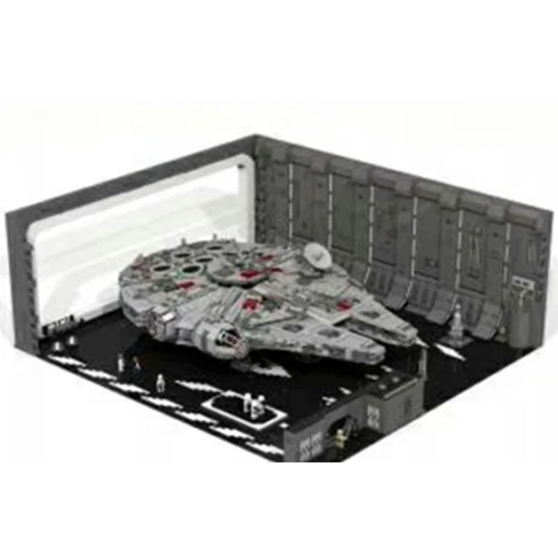 05132 75192 MOC Звездный план выход из док-отсека 327 вешалка весы UCS Сокол fit starwars technic фигурки