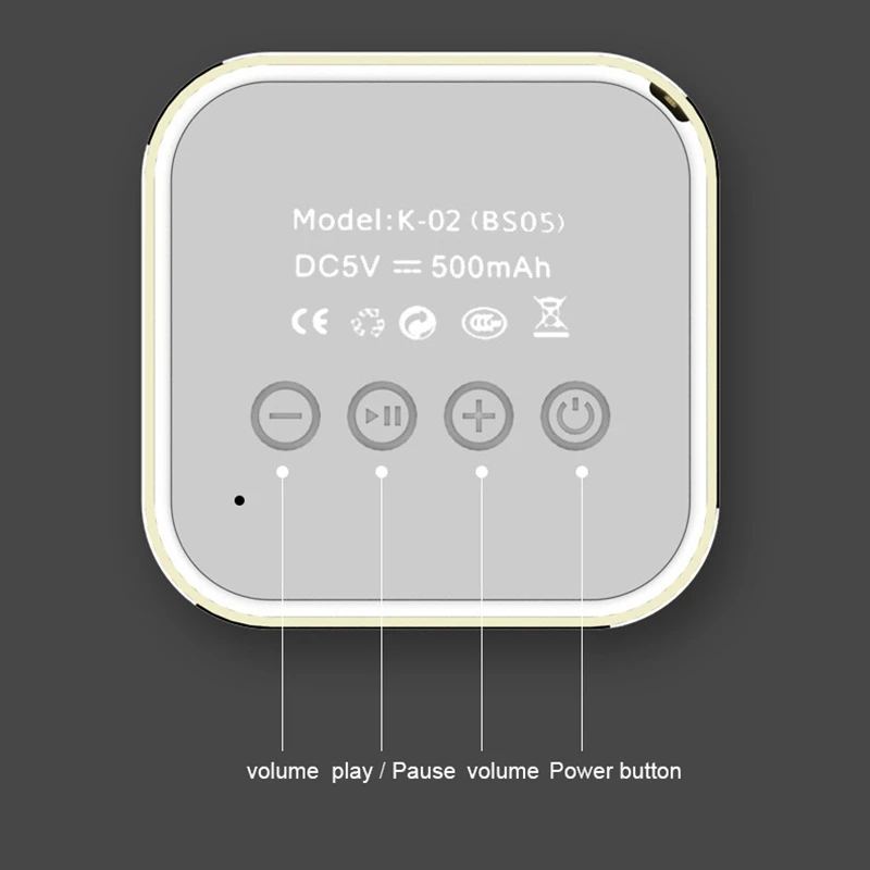 BS05 беспроводной Bluetooth динамик 1+ 1 серия мини стерео портативный сабвуфер Музыка всасывания динамик