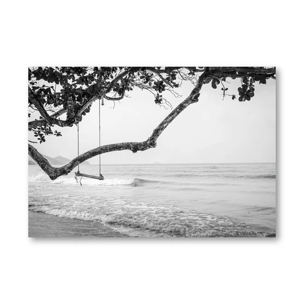 Beach-Swing-Black-White-Photography-Poster-Coastal-Decor-Beach-Sea-Side-Landscape-Painting-Wall-Art-Canvas (6)