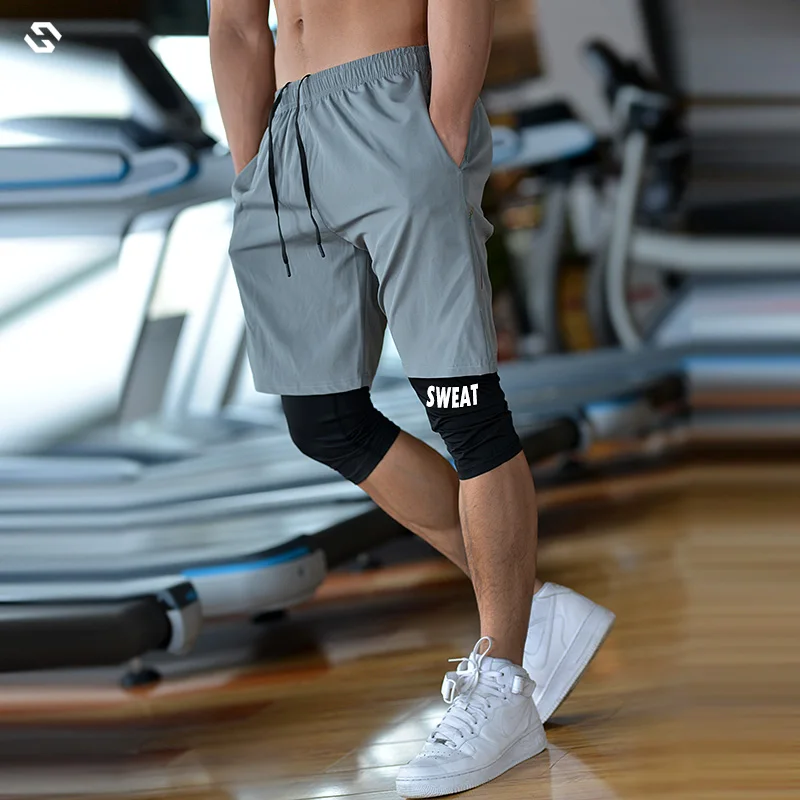 Pdbokew Pantaloncini 2 In 1 Uomo – Con Boxer Integrato, Tasche Con Cerniera, Riflettenti, Per Corsa E Basket