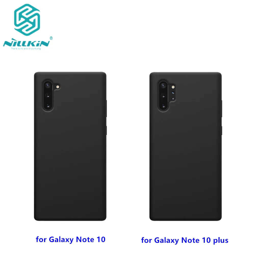 Для Samsung Galaxy Note 10 чехол NILLKIN жидкий Гладкий силиконовый для plus роскошный защитный |