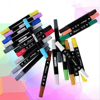 

Drawing Watercolor Coloring Markers Pen Professional Art Marker Fineliner Manga Painting Calligraphy Sketch Dual Head Brush Pens