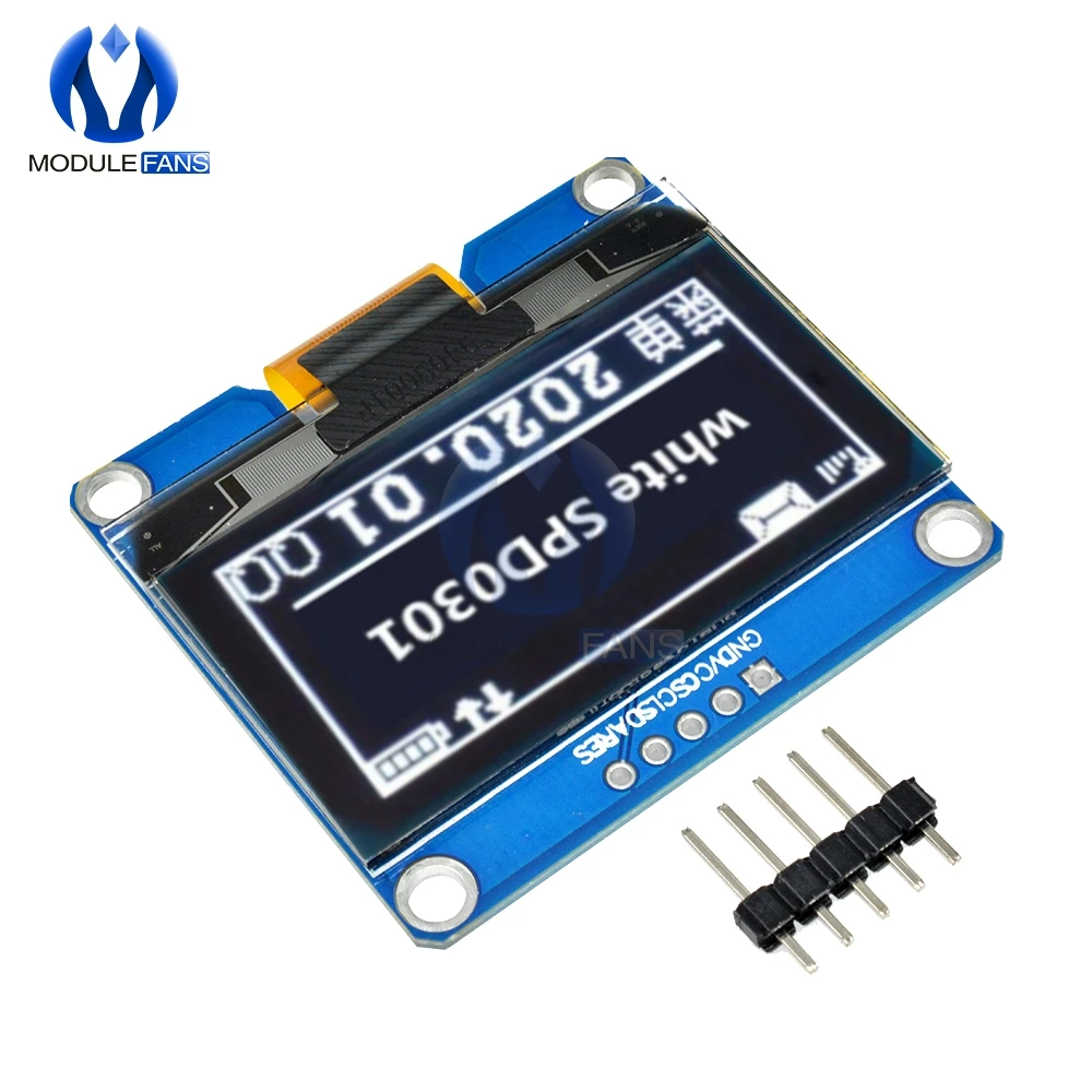 1,54 дюймов желтый белый синий ips 5Pin 128x64 oled-дисплей экран модуль SPI интерфейс Драйвер IC плата адаптера для Arduino