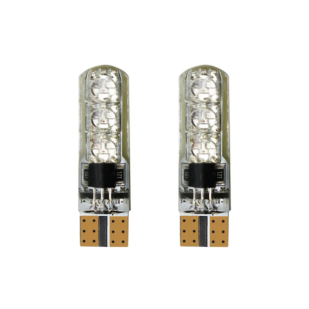 2 шт. 5050 SMD RGB T10 194 168 W5W автомобильный купольный светильник для чтения автомобилей клиновидная лампа RGB светодиодный светильник с пультом дистанционного управления вспышка/стробоскоп