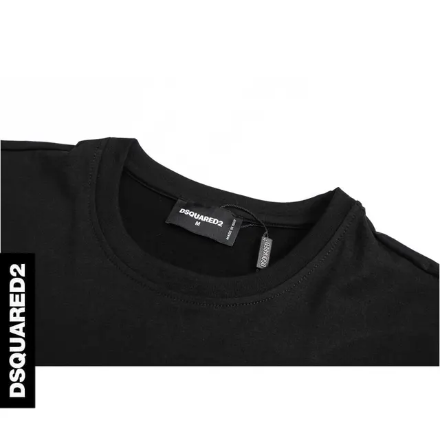 D2 Oversize t shirt Hot Sale Brand Black & white letters Icon T shirt Men Casual Tshirt Print Funny broadcloth Tee shirt 2