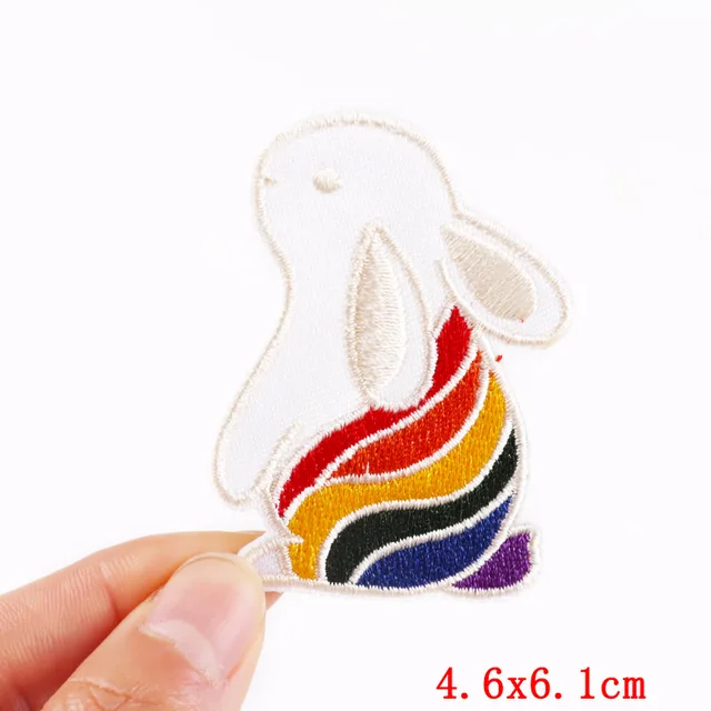 Cartoon Dinosaur Patches For Clothing Thermoadhesive Patches Cute Animal Patch Iron on Embroidery Patches on Clothes Applique PE6002CT