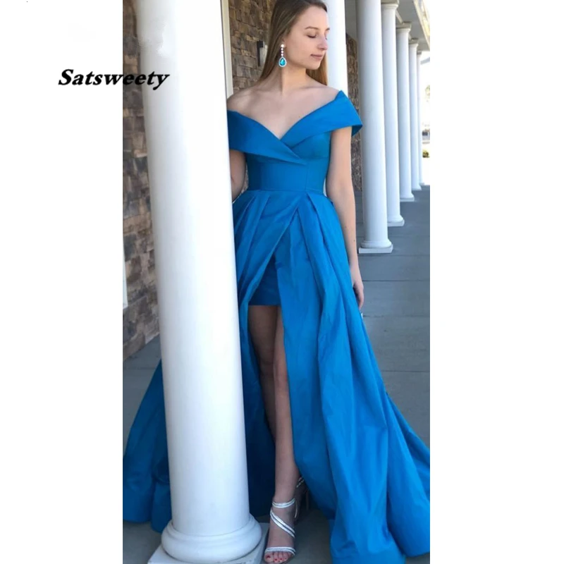 Royal-Blue-Muslim-Evening-Dresses-2019-Off-the-Shoulder-V-Neck-Satin-Slit-Islamic-Dubai-Kaftan (1)
