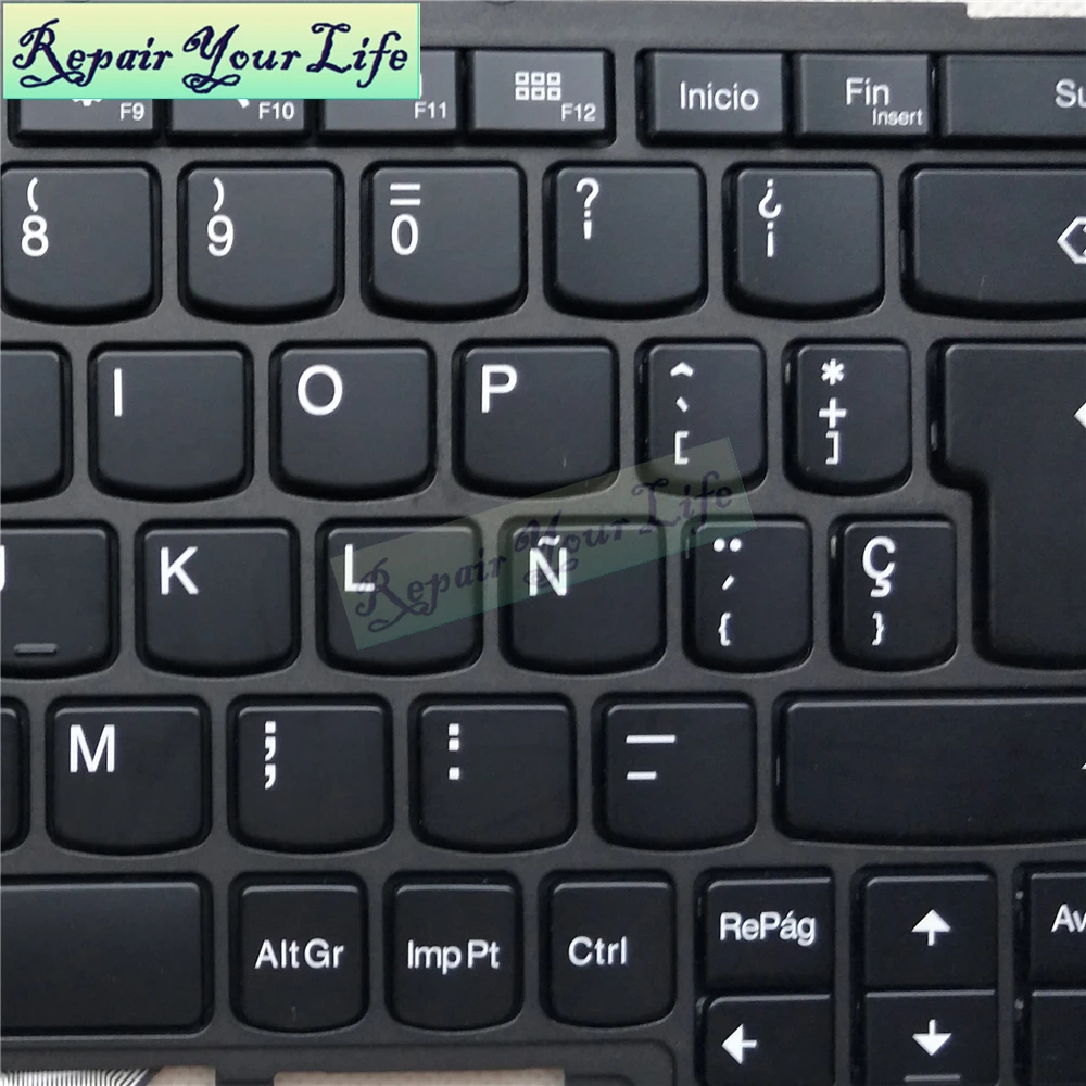 Клавиатура ноутбука SP Испанский для lenovo x240 X240s X250 X260 X240I X230S X270 0C43982 04X0177 CS13XBL-8 подсветкой черный аксессуары