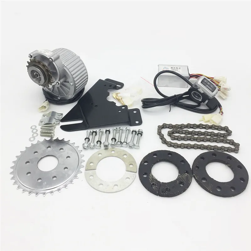 450W Newest Electric Bike Left Drive Conversion Kit Can Fit Most Of Common Bicycle Use Spoke Sprocket Chain Drive For City Bike afbeelding