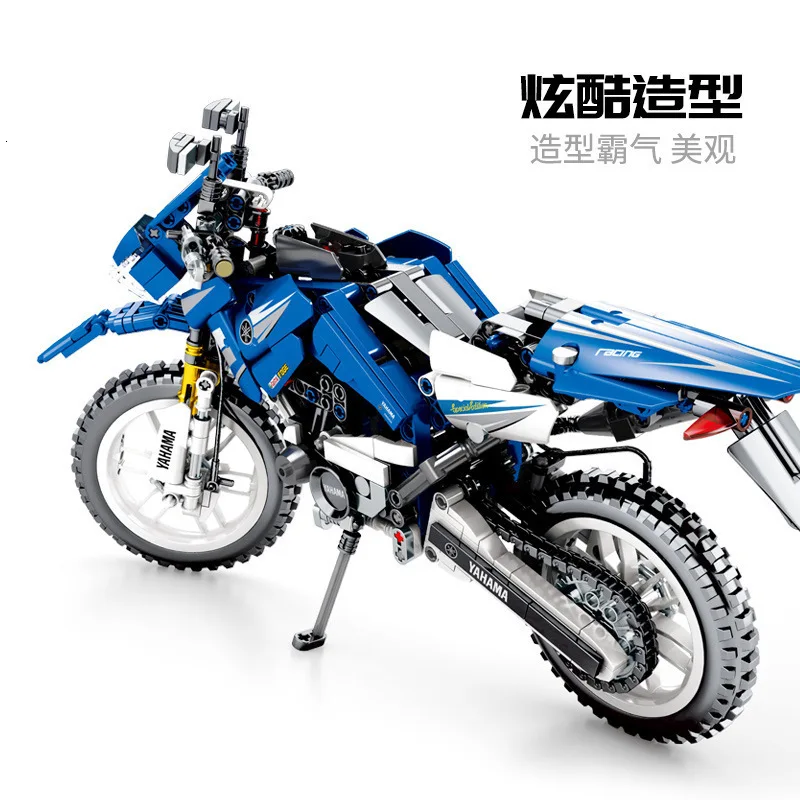 Semper механика пароль Yamaha мотоцикл маленькое зерно взрослый Сборная модель игрушки строительный блок 701702