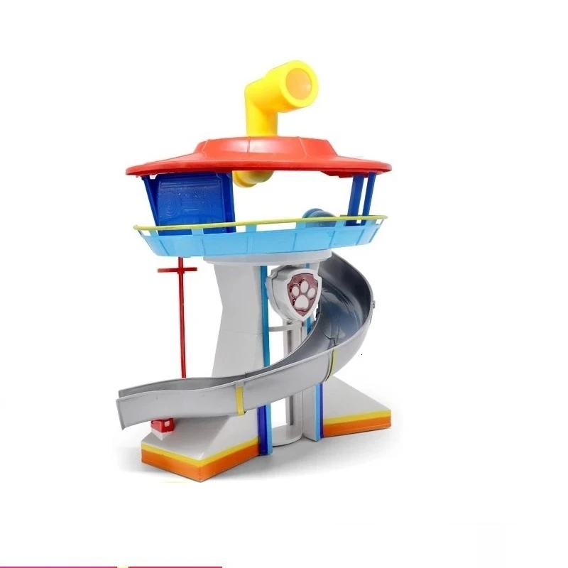 no box Все paw patrol автобус смотровая башня с музыкальными фигурками patrulla canina paw patrol игрушки для детей рождественские подарки - Цвет: no box